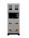 CHINERO PLAS TERESITA RATAN 4 NIV C/2 PTAS VID 160X60.5X40 CM DECO BEIGE SANCHIA