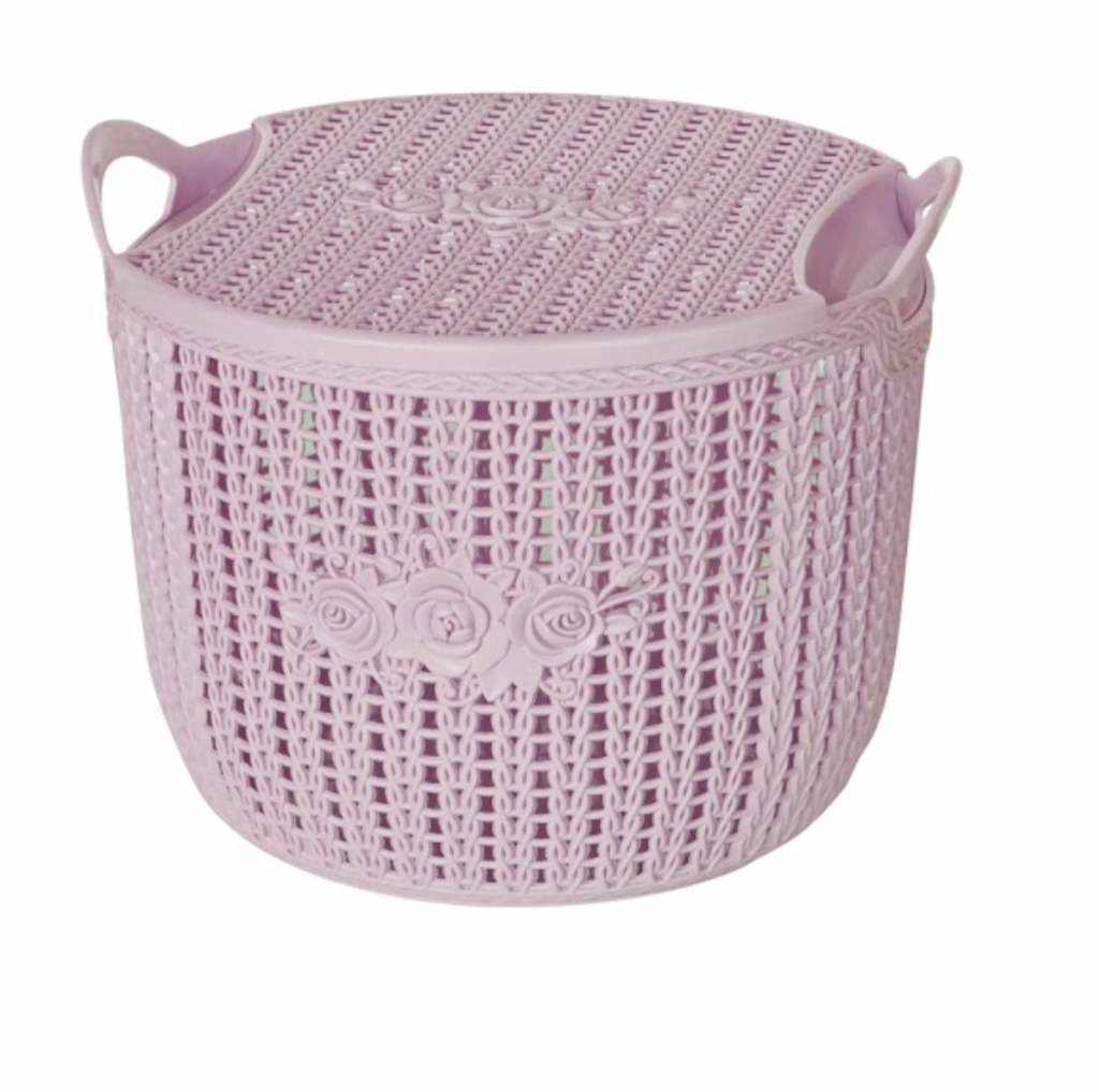 CANASTILLA PLAS MINI CALADA 21.5 CM C/OREJ C/T CAPUCCETTO MEGA