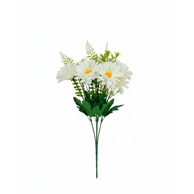 RAMO 6 FLORES T/MARGARITA C/FOLLAJE COL SURT XM-2854