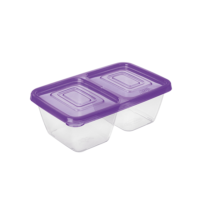 TAPER/DEPOSITO PLAS BIOFOOD C/DIV 0.61 LT X 2 REYPLAST TPX071000