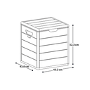 BAUL/BARU PLAS 100 LT/26.42 GL C/T GRIS HIELO RIMAX 13830-XP