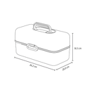 CAJA ORGANIZADORA PLAS VANITY STAR NG C/GRIS METAL RIMAX 14734-XP