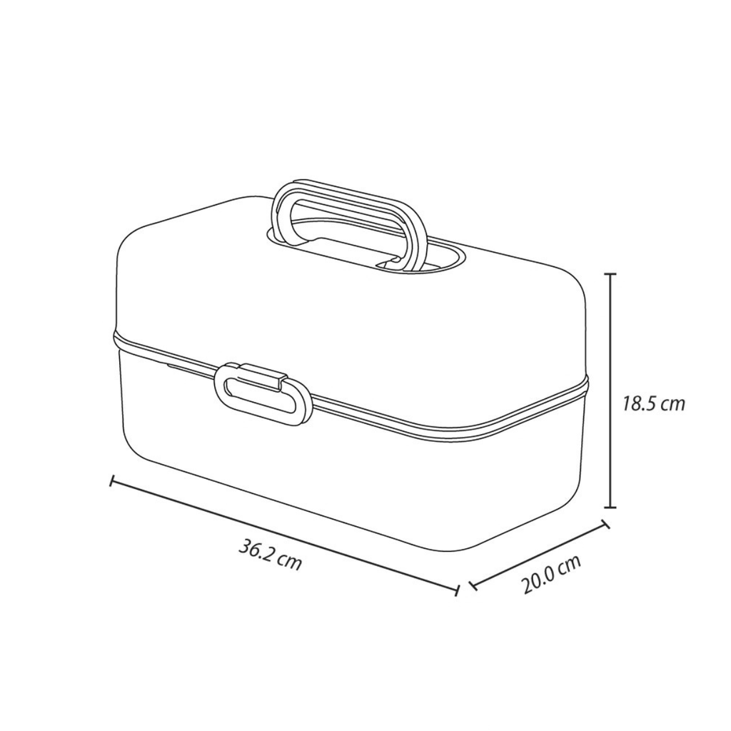 CAJA ORGANIZADORA PLAS VANITY STAR ROSA RIMAX 14663-XP