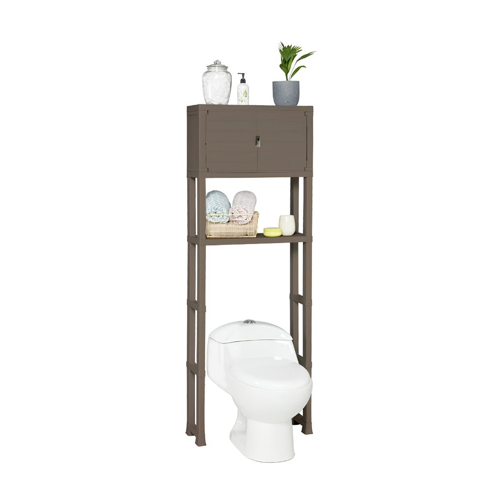ESTANTE ORGANIZADOR PLAS P/BAÑO C/2 PUERTAS MOCCA RIMAX 12980-XP