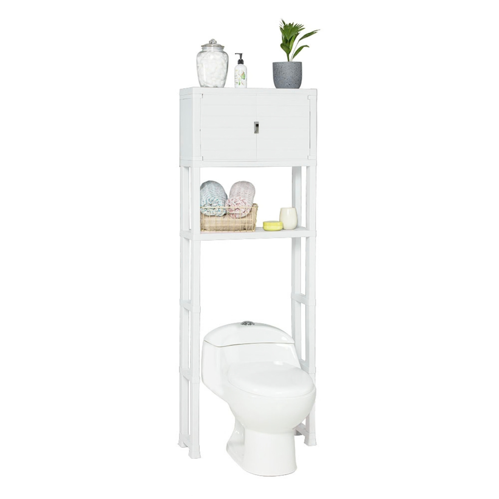 ESTANTE ORGANIZADOR PLAS P/BAÑO C/2 PUERTAS BL RIMAX 12979-XP