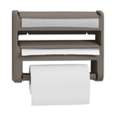 PORTA PAPEL TOALLA TRIPLE PLAS 28.3x9x36.2 CM MOCCA RIMAX 10780-XP