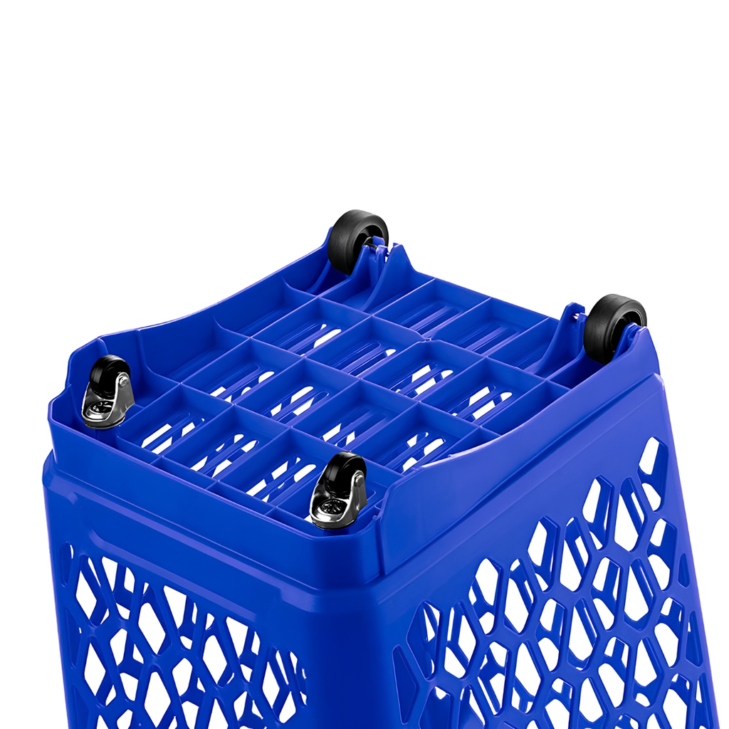 CESTA PLAS TRANSPORTADORA MOVIL 65 LT AZ C/ROD RIMAX 13745-XP
