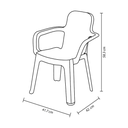 SILLA PLAS INFANTIL KINDER C/B AMARILLO BABY RIMAX 14608-XP