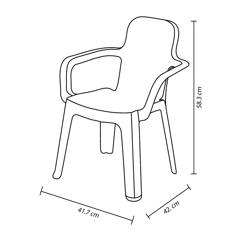 SILLA PLAS INFANTIL KINDER C/B VD MANZANA RIMAX 14607-XP