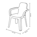 SILLA PLAS INFANTIL KINDER C/B VD MANZANA RIMAX 14607-XP