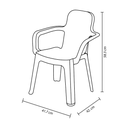 SILLA PLAS INFANTIL KINDER C/B AZ RIMAX 14606-XP