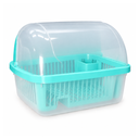 ESCURRIDOR PLATOS PLAS C/T TRANS 56X43 CM AQUA MEGA