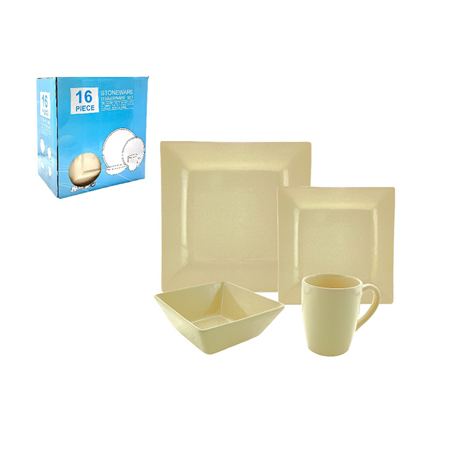 VAJILLA 16 PZAS CERA 14/15/20/26.5 CM CREMA 705-F2