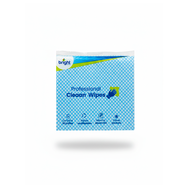 WIPES PAÑO/REUTILIZABLE COL SURT 30 UN BOL BRIGHT