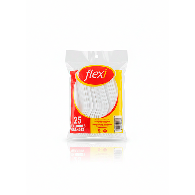 TENEDOR DESE #6 GDE BL 25 UN FLEXI