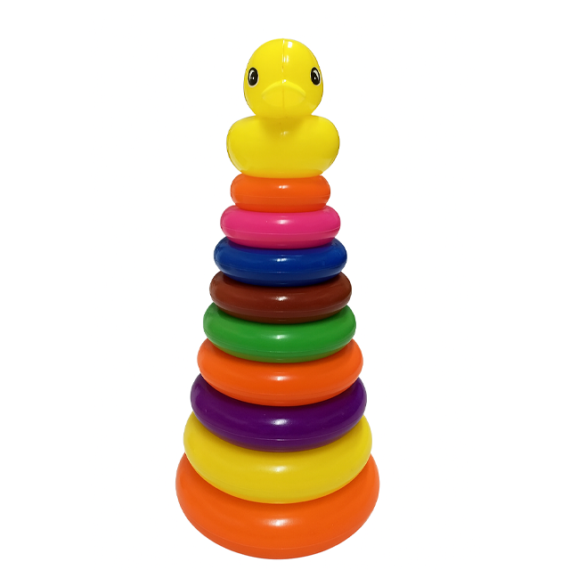 JUEGO D/AROS PLAS C/BASE T/TORRE 30 CM PUNTA FIG COLORES RED 919