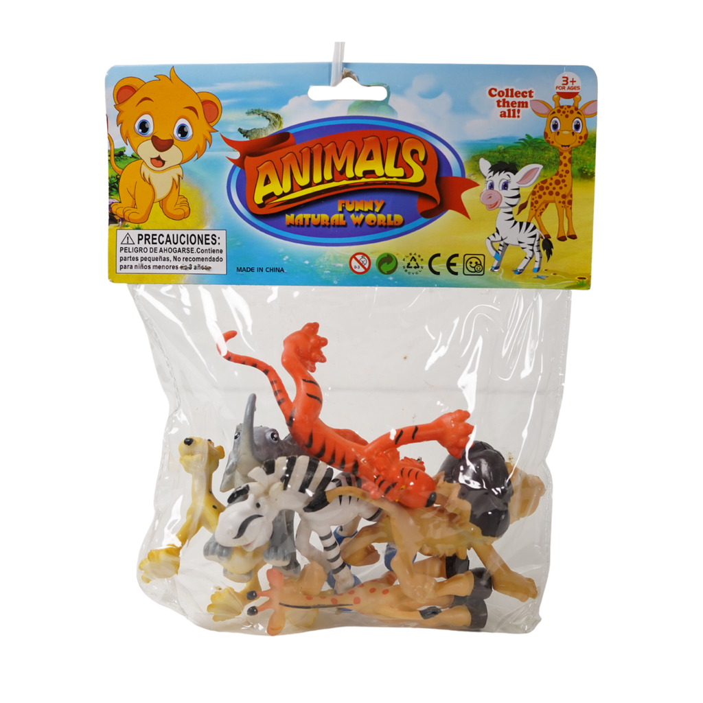 SET 6 ANIMALES SALVAJES PLAS 4" SURT CASAMAS 1490