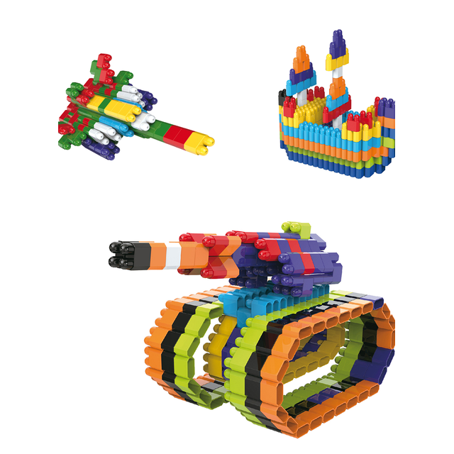 BLOQUE/LEGO MIX C/DOBLE CABEZA CAJ CASAMAS HC-036C-01 1529