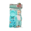 MUÑECA DORMILONA C/PEPE C/CUNA ARMABLE+ACCES BOL BB-02-8189