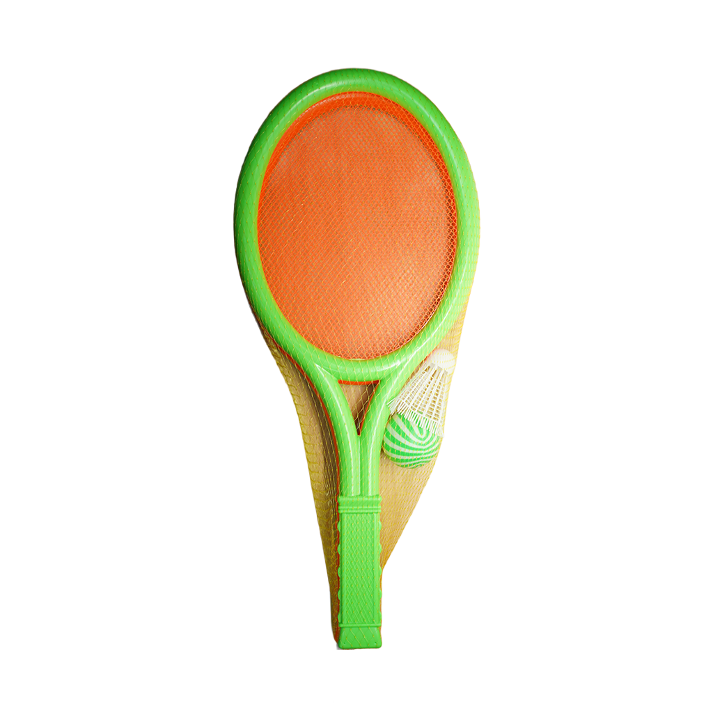SET 2 RAQUETAS PLAS 46 CM C/CESTA+PELOTA RED 638