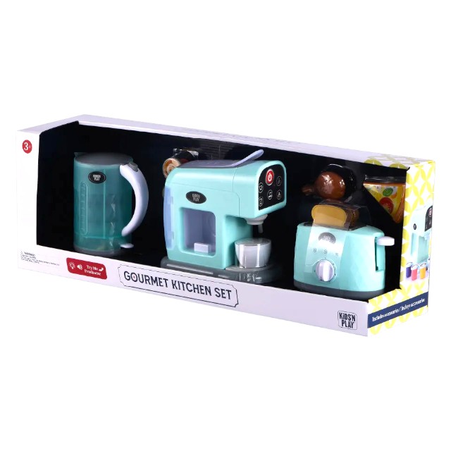 SET D/COCINA INFANTIL C/BATIDORA SANDWICHERA HERV+ACCES C/SON CAJ KIDS PLAYS 079100/45292