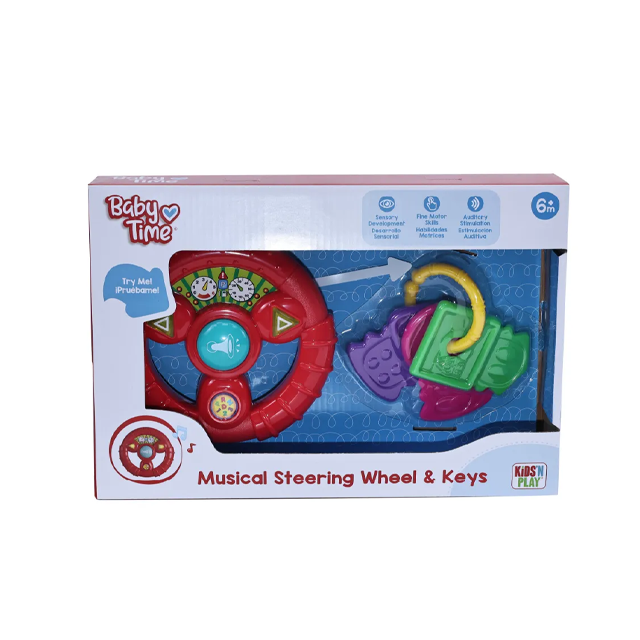 TIMON/VOLANTE MUSICAL C/LLAVES CAJ BABY TIME 79204/45299