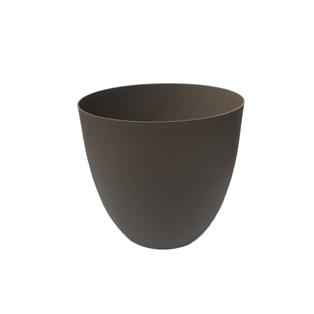 MACETA PLAS 26X23 CM CONICA PARDO/BEIGE SALVA