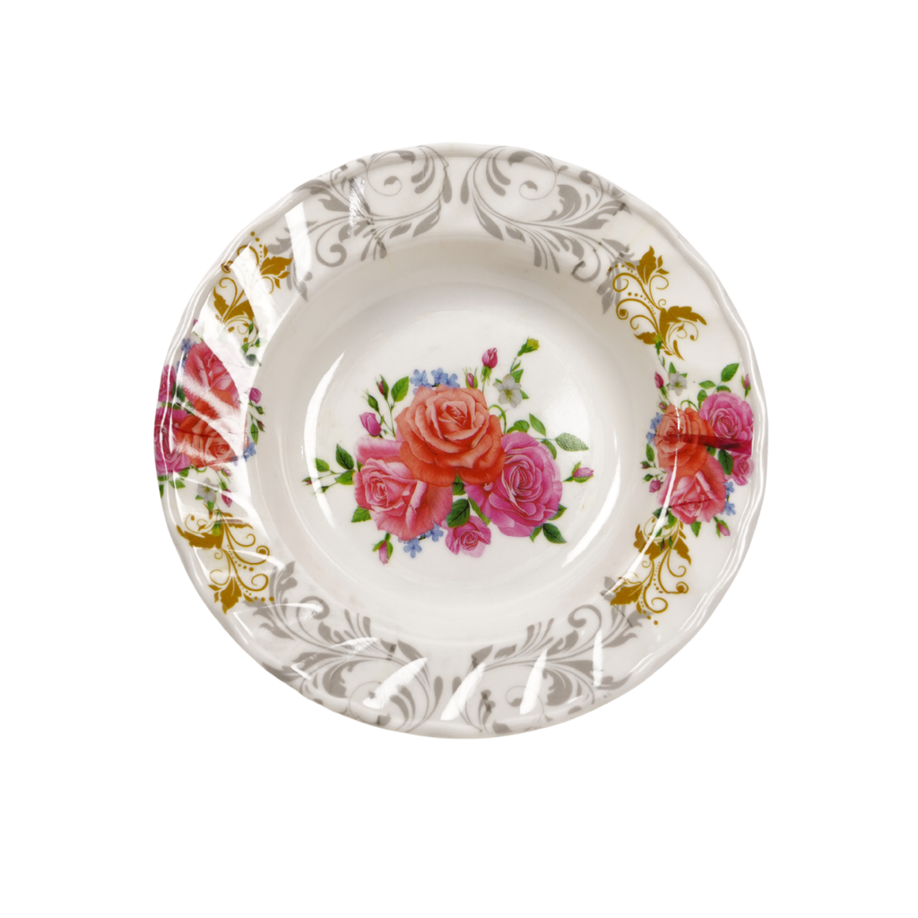 PLATO MELA 7" PEQ HONDO DECO FLORES YQ-89070 / 5117