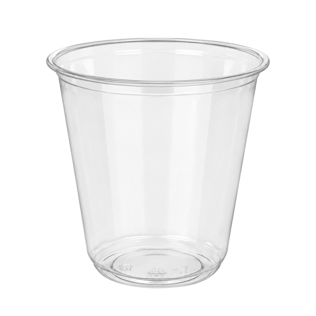 VASO 12 OZ TIPO U S/T TRANS PET PAQ 50 UN