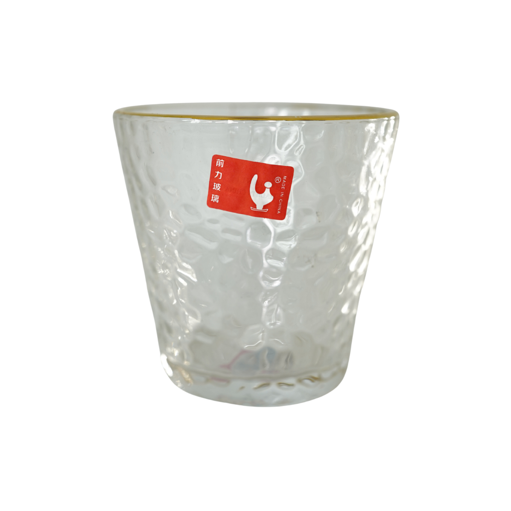 VASO VID 320 ML/10.8 OZ CORTO ORI DOR T/EMPEDRADO GIGI-Y6006JB