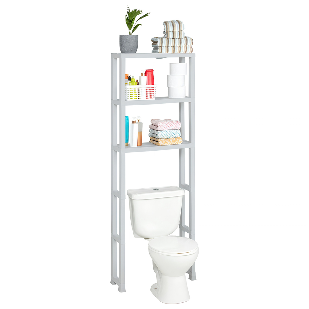 ESTANTE ORGANIZADOR P/BAÑO 3 NIV GRIS HIELO RIMAX 12981-XP