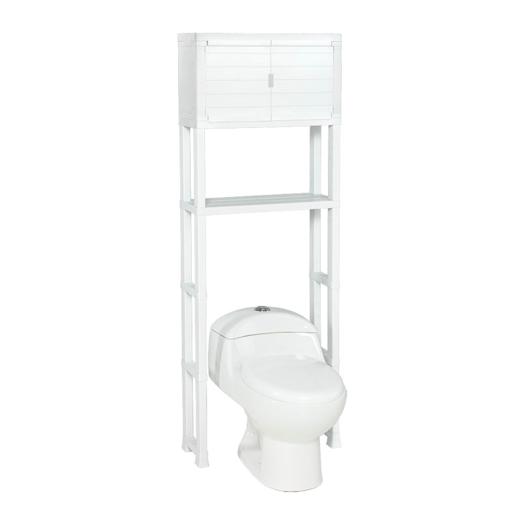 ESTANTE ORGANIZADOR PLAS P/BAÑO C/2 PUERTAS BL RIMAX 12979-XP