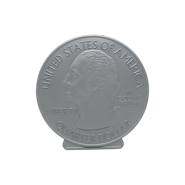 ALCANCIA PLAS MONEDA QUARTER DOLLAR 16 CM PLASTIKITO SP205
