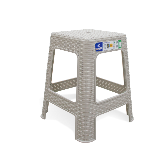 BANCO PLAS PETATILLO RATAN ALTO BEIGE SANCHIA 40626