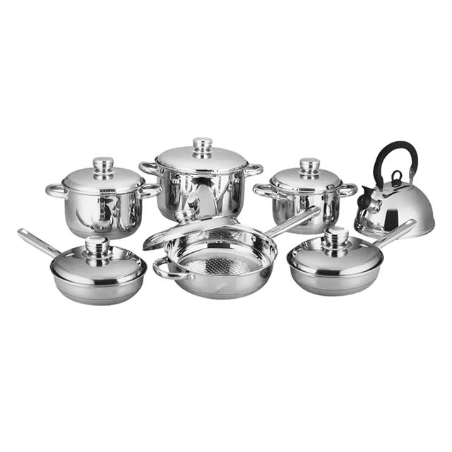 BATERIA COCINA ACERO INOX 13 PZ CAJ LE VIANDIER