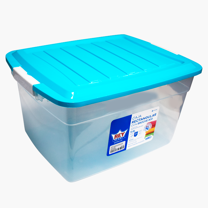 CAJA PLAS RECTANGULAR #20 C/T BROCHE REYPLAST CJX050000