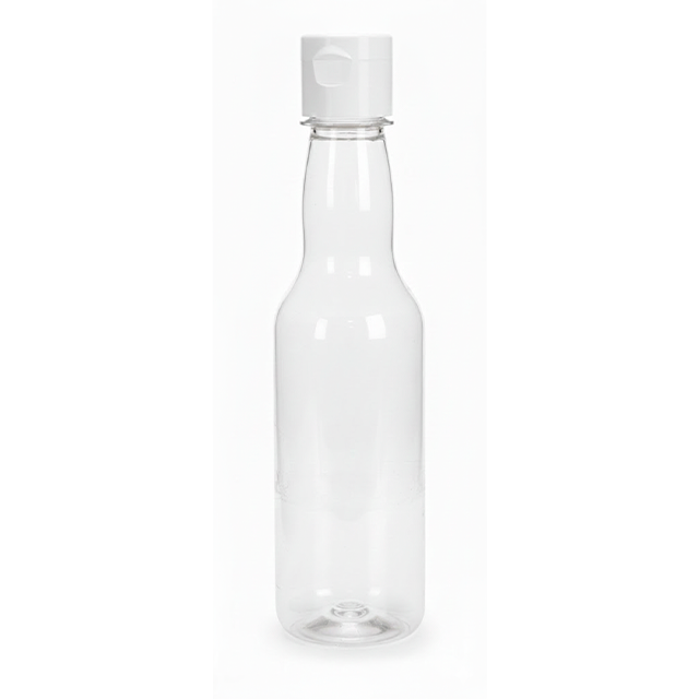 ENVASE PLAS 1/2 BOT PET CRISTAL 23 GR C/T FLIP ROXY 1675-360-28-3 TAPA 28-410FTR BL