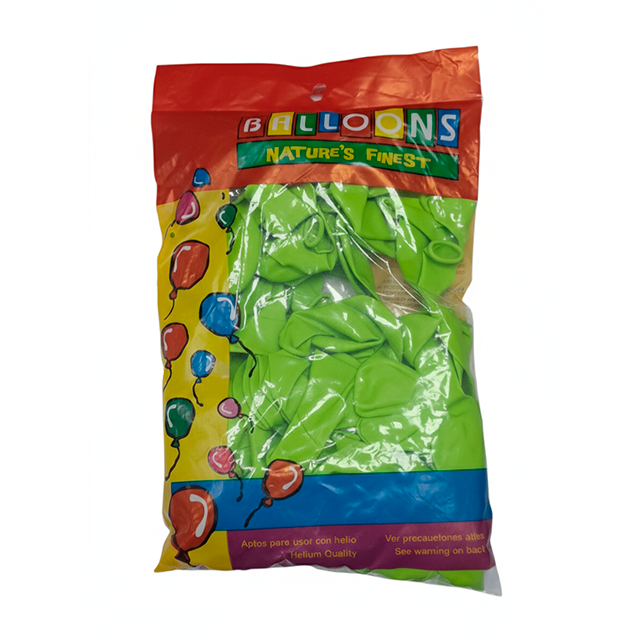 GLOBO 8 VERDE LIMON 100 PZ 772027