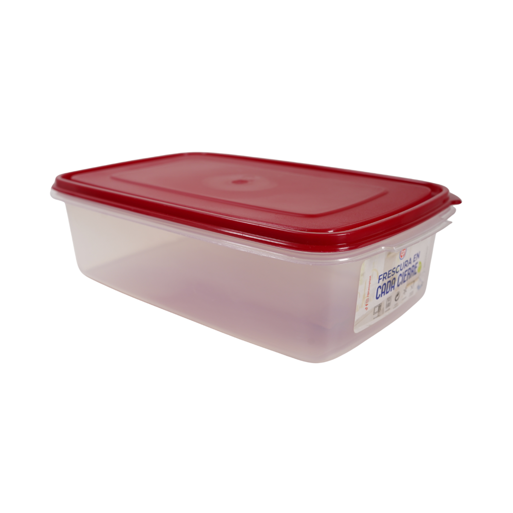 HERMETICO PLAS RECT GDE CEREZA C/T TACOPLAST 30615