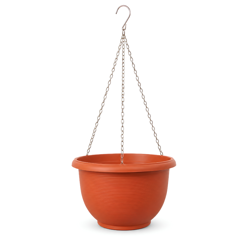 MACETA PLAS COLGAR C/CADENA RED RAYA HORIZ 24 CM CC-03-2023
