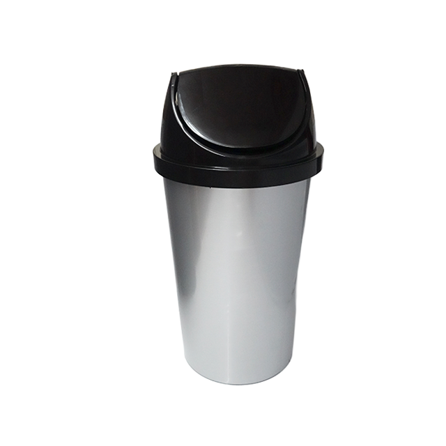 PAPELERA PLAS 26.2 LT AURA GDE METALIZADA REYPLAST PPX0850ME