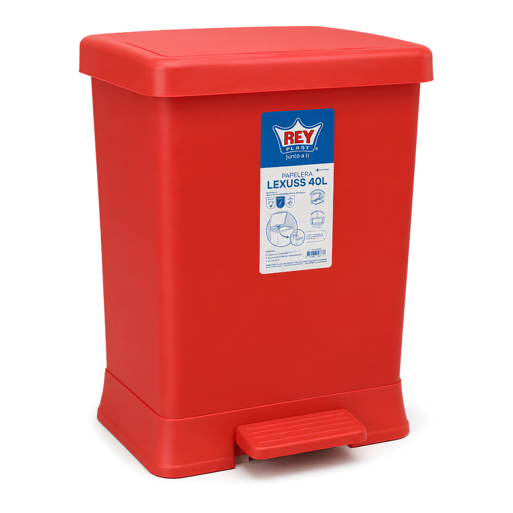 PAPELERA PLAS LEXUSS 40 LT REYPLAST PPX700000