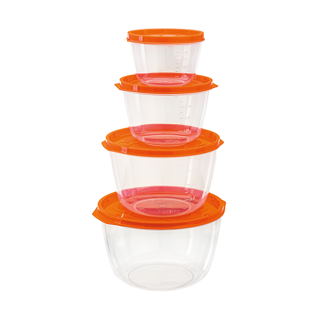 SET BOLOS/RECIPIENTES PLAS 4 TAMAÑOS REYPLAST TZX019000