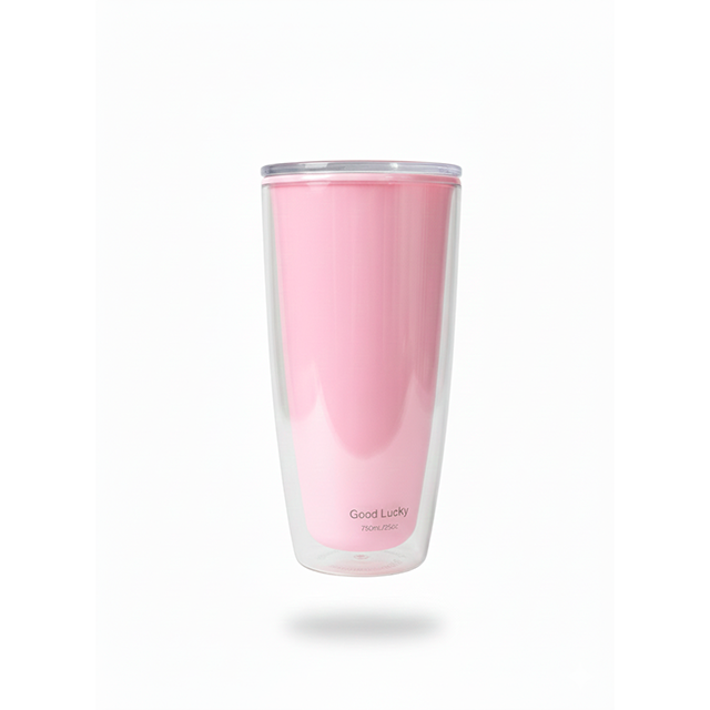 VASO ACRI 750 ML C/T+PAJ COL SURT LL6179