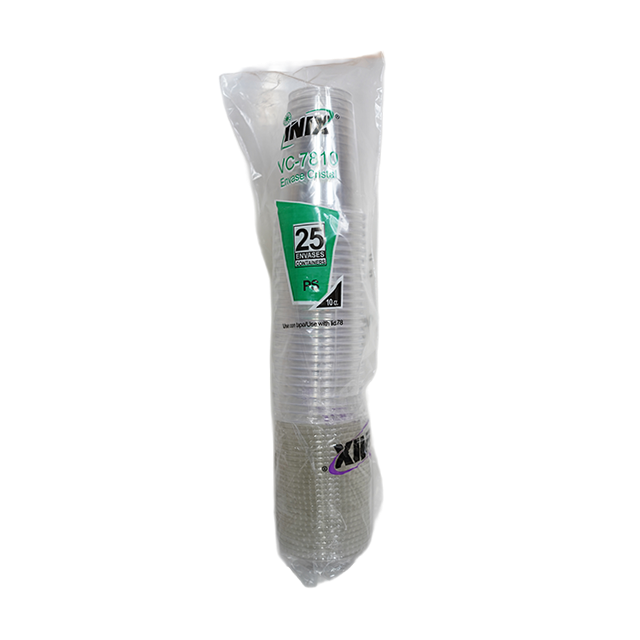 VASO DESE 10 OZ 25 PZ CRISTAL C/T COPLAS 00021/GP7810 VC-7810