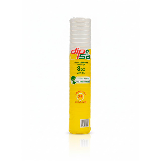VASO DESE 8 OZ 25 UN DIPSA 1025