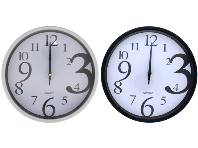 RELOJ PARED 25X25 CM LISO PLAT TIMES TOWER 602-23680