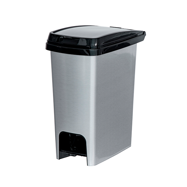 PAPELERA PLAS 12.5 LT AUTOM STAR METALIZADA REYPLAST PPX6008ME