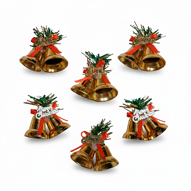 ADORNO NAV CAMPANA DOBLE C/ROT MERRY CHRISMAS 11124-23NAV5