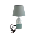 LAMPARA MESA 36 CM CERA/TELA DECORE 604-06297